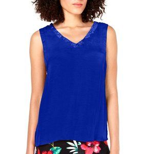 ♥ 2x$25 - Thalia Sodi Sleeveless Blue Top